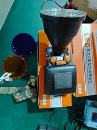 M19 ไฟฉายเครื่องบิน ไฟฉายไฟหน้า ไฟฉายเครื่องบิน LED: สีเหลือง ขาว น้ําเงิน 3 สีสามารถเปลี่ยนได้ด้วยก