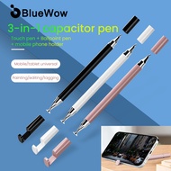BlueWow 3 in 1 Universal Stylus Pen For Xiaomi Pad 6 5 Mi Pad Pro 4 Plus 10.1 Redmi Pad SE Tablet Mobile Android Phone Drawing Capacitive Screen Touch Pen