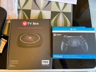 Utv tv box 4k media player and ugame controller 電視盒