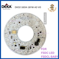 KRONOS DEKA F5DCL DK02-160A-18YW-A2-V0 ROUND LED FAN LAMP/CEILING FAN LED