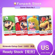 USA Nintendo Switch eShop Prepaid Card Credit （US） 5/10/15/20/25/50/60/100 USD Online eShop Family M