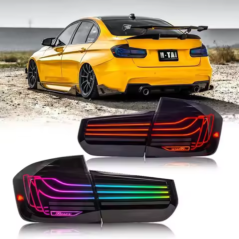 Pair LED Tail Lights For BMW 3 Series F30 F35 F80 320i 328i 330i 335i M3 2013-2018 Rear Lamps Tailli