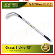 [SAMLEE M2222 ] D0301B Grass_Sickle Heavy Duty 24" Iron Handle  [Sabit Rumput]