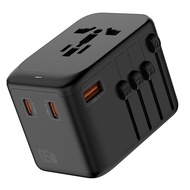 65W GaN Charger World Universal Travel Adapter PD Type C Fast Charging 45W USB A Fast Charger Intern