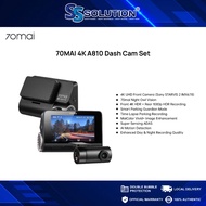 70mai A810 4K Dash Cam Dual Vision Car Recorder with GPS ADAS
