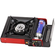 gas stove Portable Steamboat Gas Stove 1 Burner with 1 hobs【Black Red】