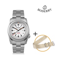 Boderry Voyager นาฬิกาฟิลด์นาฬิกาข้อมือไทเทเนียมอัตโนมัติดำน้ำ100ม. กันน้ำสายรัดข้อมือไทเทเนียมนาฬิกาทหารสำหรับผู้ชาย
