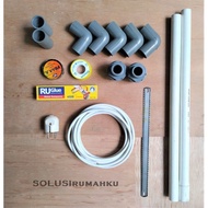 SET PAKET Ganti Pompa Air Reparasi Pompa 125 200 Watt SHIMIZU SANYO