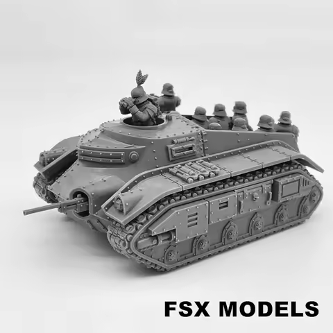 Feudal Guard Carried Troops Support Tanks Resin Model Kit 28mm Scale Unpainted Minitaure Tabletop Wa