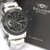 Jam tangan pria Balmer Sapphire 7975 original silver black