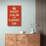keep calm and carry on 藝術微噴無框畫