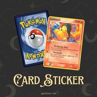 [Pokemon TCG Card Sticker - CYNDAQUIL] TnG Sticker / Access Card Sticker / Card Sticker