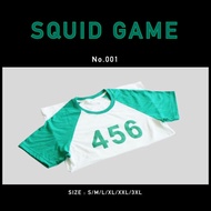 🔥พร้อมส่ง สินค้าเฉพาะจุด 🔥เสื้อยืด Squid Game เสื้อยืดผู้เล่นหมายเลข 456 เสื้อยืด001 เสื้อยืด 067 ผ้