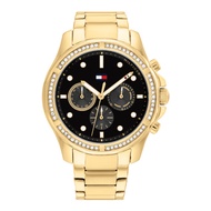 Tommy Hilfiger Dames รุ่น TH1782570 นาฬิกาข้อมือผู้หญิง สายสแตนเลส Gold/Black