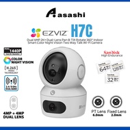 Ezviz H7C Dual 4MP 2K+ Dual-Lens Pan & Tilt Rotate 360° Indoor Smart Color Night Vision Two Way Talk