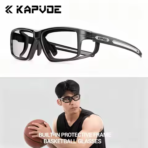 Kapvoe Men Basketball Sunglasses Windproof Goggles Football Outdoor Sports Glasses Soccer Impact Res