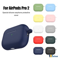 Silicone Cover Case For Apple Airpods Pro 2, Protective For Airpods Pro 2 Earphone Accessories wine01