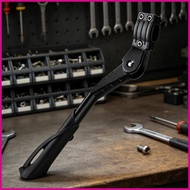 Bike Stand Leg Adjustable Back Leg Fit 24-29in Bicycle Anti-Slip Aluminum Alloy Rear Mount Bike Stan