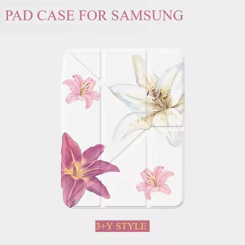 For Samsung Galaxy Tab A8/A9/A11+FE LITE PLUS/Galaxy Tab S6 Lite/S7/S8/S9/S10+ FE "Multicolored LILY