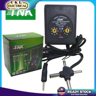 TNK Universal AC/DC ADAPTOR 12V 500mA 0.5A Multi DC Adapter Output 1.5V 3V 4.5V 6V 7.5V 9V 12V ADPAT