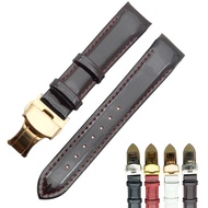 Notched Watch Accessorie Leather Strap Crocodile pattern Watch Bracelet Women's Watch Band 18mm Watchband for Tissot 1853 T035
