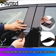 Hivotd For Honda CRV HRV VEZEL CITY CIVIC FIT JAZZ ACCORD SHUTTLE Automobile PVC bright black window