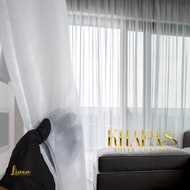 KHAPAS sheer curtain readymade, langsir lining, langsir syer plain, day curtain, langsir murah, lang
