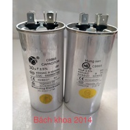 2-pin 30MF air conditioner capacitor, 1HP - 1.5HP air conditioner block capacitor