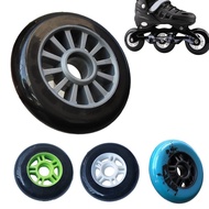 100mm 85A Inline Skate Wheel With Bearings High Elasticity Rear Wheel Sole Skate