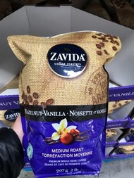 加拿大🇨🇦包郵直送 Zavida咖啡豆榛果香草咖啡豆907g (2lb) Hazelnut Vanilla Whole Bean Coffee 雲哩嗱榛子咖啡豆 Costco直購