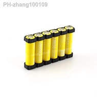 15pcs/lot MasterFire 1x6 18650 Batteries Spacer Radiating Holder Bracket Black Plastic Battery Storage Box Holder Brackets