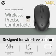 HP Wireless Mouse 150 - Black 1600 DPI 2.4Ghz 2S9L1AA Tetikus Usb