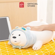 MINISO ตุ๊กตา ตุ๊กตาแบบนอน We Bare Bears หมอนหมี 38x21CM