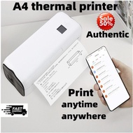 [Best price] Long battery life【Genuine sale】NEW Portable A4 Printer Wireless Direct Thermal Printer 