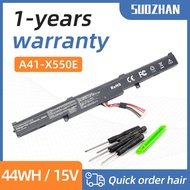 SUOZHAN  A41-X550E 2950mAh Laptop Battery for ASUS X450 X450E X450J X450JF X751M X751MA X751L X750JA
