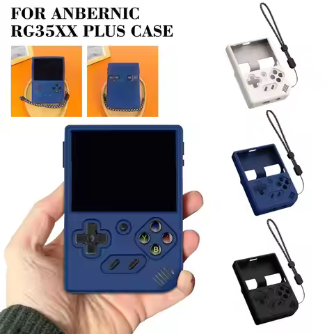 For ANBERNIC RG35XX Plus Silicone Protective Case Retro Handheld Game Console Anti Drop Soft Case EU
