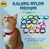 KALUNG NYLON KUCING MUSANG OTTER MEDIUM HEWAN PELIHARAAN