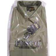 HIJAU KEMEJA Sage green long-sleeved men's shirt