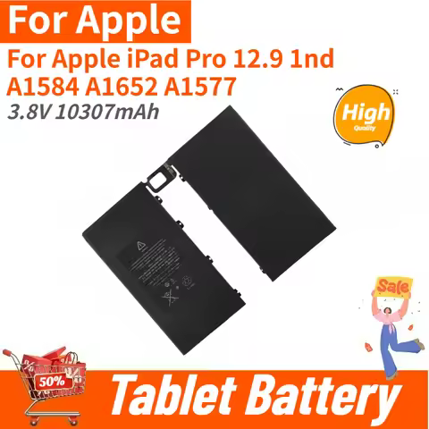 100% New 3.8V 10307mAh Tablet Battery For Apple iPad Pro 12.9 1nd A1584 A1652 A1577 High Quality Rep
