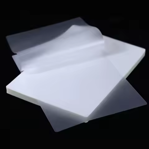 100 Pcs Laminator PET Film Paper Laminating Pouch Film A4 A5 A6 PVC Clear Glossy 2 Flap Laminating P