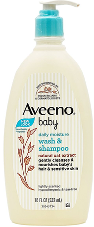 Aveeno baby - Aveeno - 嬰兒燕麥配方二合一洗髮沐浴露 532ml 【新舊包裝隨機發貨】(平行進口)