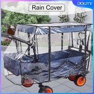 [dolity] Wagon Canopy Rain Cover Beach Wagon Accessories Portable Dustproof Waterproof Picnic Protec