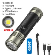 Asafee 2500LM W760A XHP360 LED ultra bright outdoor flashlight using 26650 battery 3 gear telescopic
