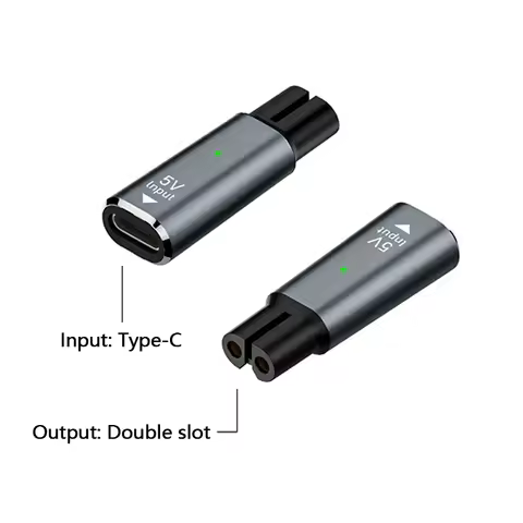 1Pc 5V Type-C Shaver Adapter Charger Converter for Philips OneBlade QP2724 QP2834 QP1324 QP1924 QP45