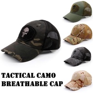 Tactical Camouflage Cap Baseball Cap Skull Logo Outdoor Cap Velcro Cap DB1Q D3G1