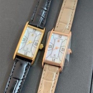代購 VendomeAoyama手錶 本田翼同款手錶女 女生時間簡約皮帶錶 經典復古長方形羅馬數字防水石英錶 氣質精緻小方錶