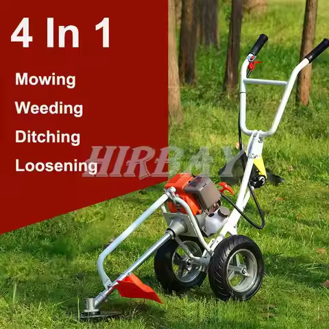 New 2-Stroke Engine Grass Trimmer Lawn Mower Brushcutter Garden Tool 4 In 1 Multifunction Orchard Lo
