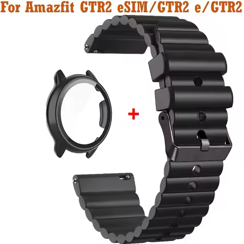 Bracelet Wrist Cover Glass Film Screen Case for Huami Amazfit GTR2 eSIM/GTR2e/GTR2 Watch Strap 22MM 