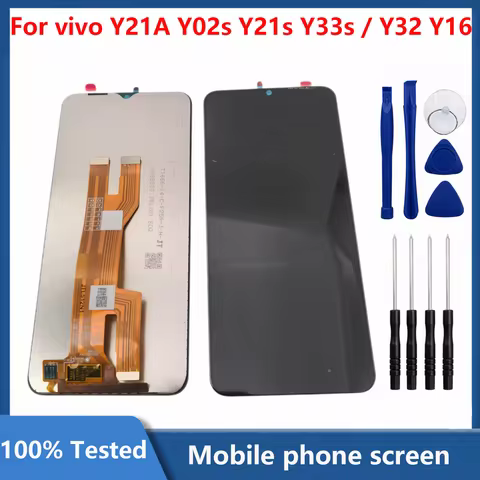 6.51" Screen LCD For VIVO Y01 LCD Y02S Y21 Y21A LCD Touch Screen Digitizer Assembly Display For VIVO