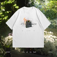 Yented Its All My Fault 2023 เสื้อยืดคอกลมพิมพ์ลายสีขาว